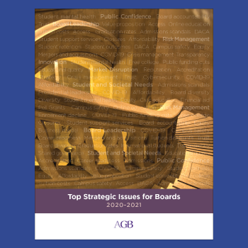 Top strategic issues for boards report cover