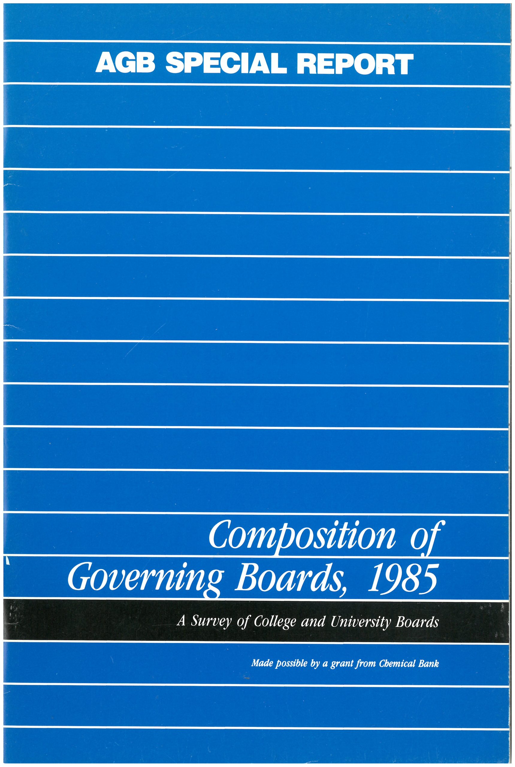 100th Anniversary Gallery: AGB Resources from the 1980s