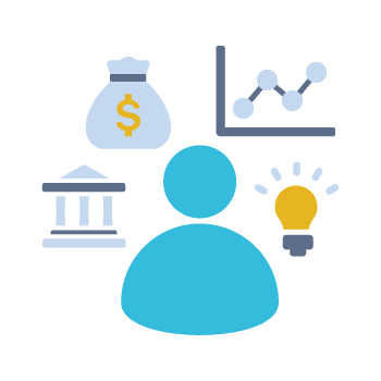Icon representing chief financial officer